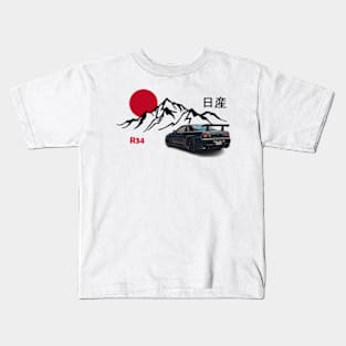 Nissan Skyline GTR R34, JDM Kids T-Shirt